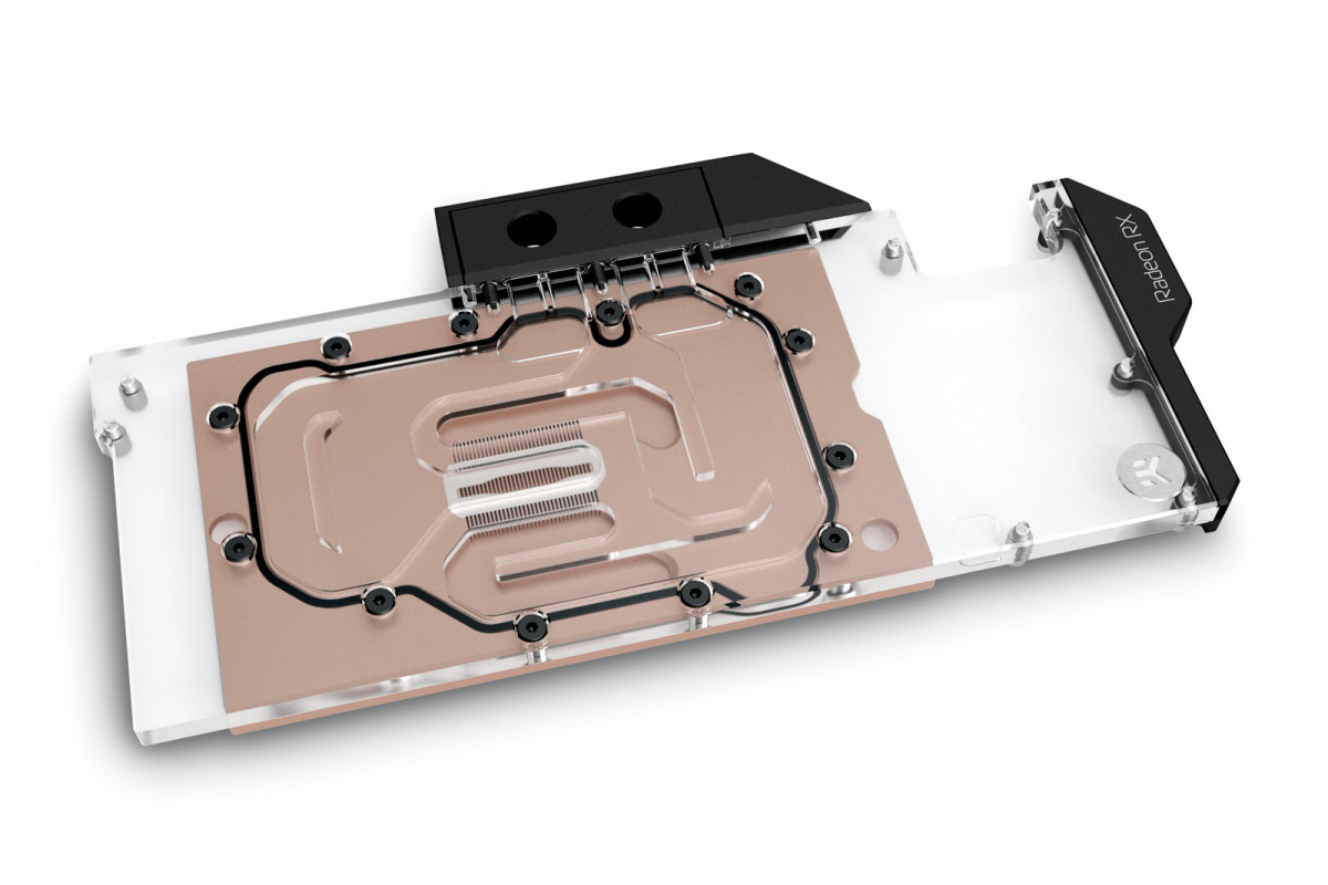 EK Water block for RX 6800 and RX 6900 RDNA2 GPUs Copper plexi
