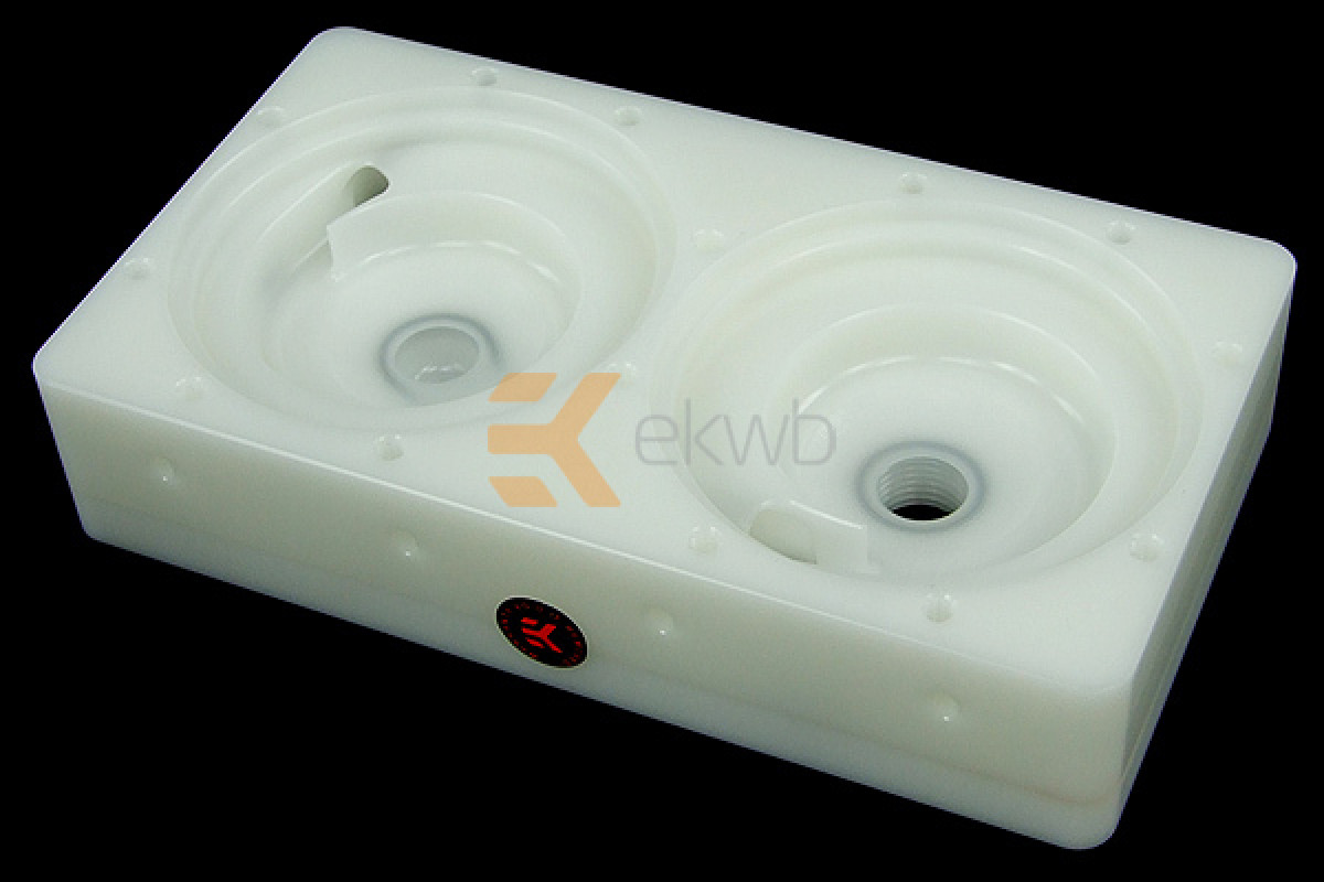 EK-D5 Dual TOP G1/4 - White Acetal
