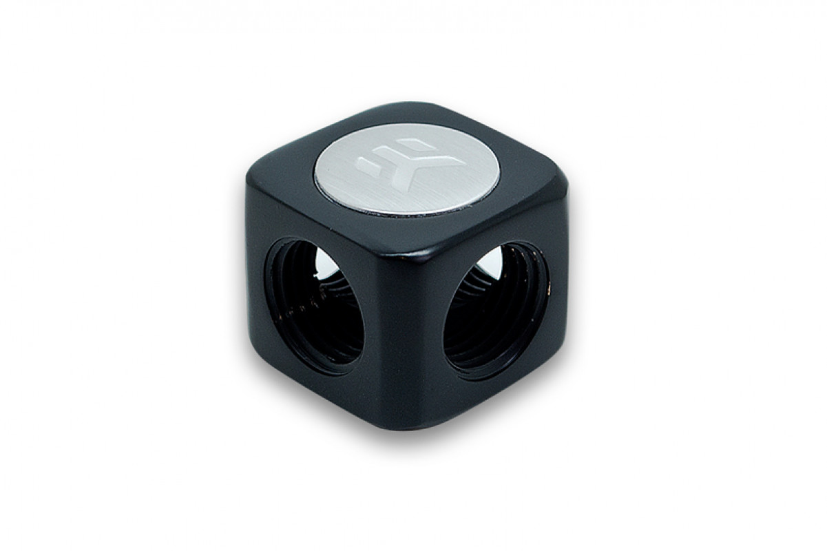 EK-AF X-Splitter 4F G1/4 - Black (QClass2)