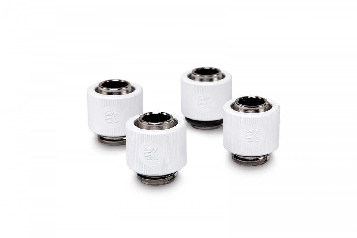 EK-ACF Fitting 10/13mm - White (4-pack)