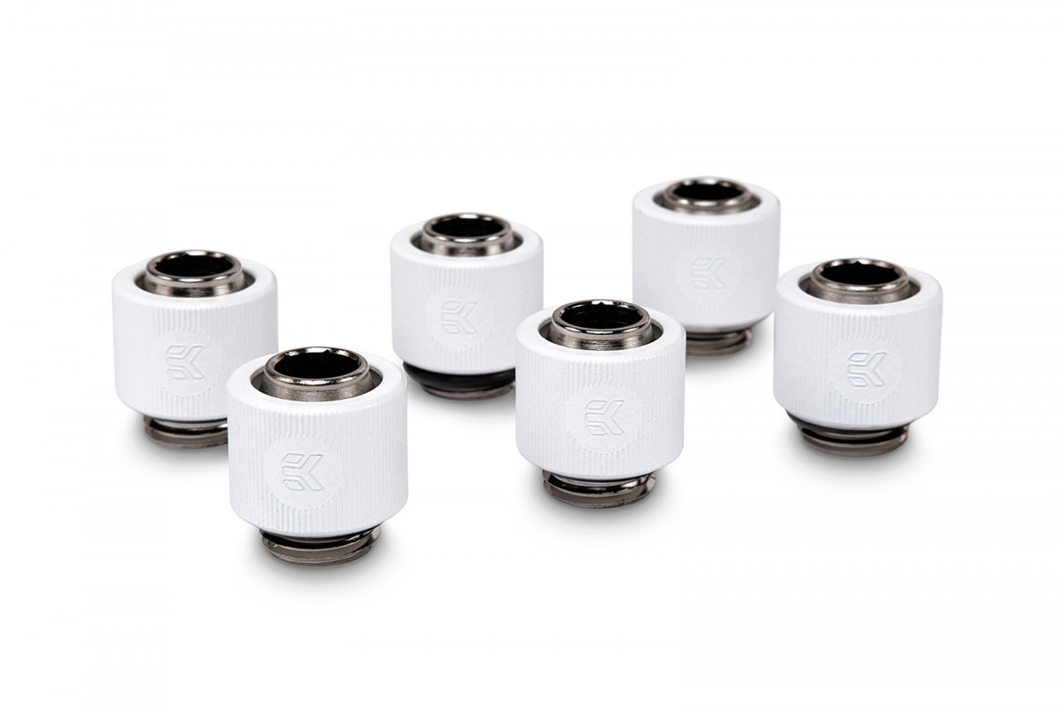 EK-ACF Fitting 10/13mm - White (6-pack)