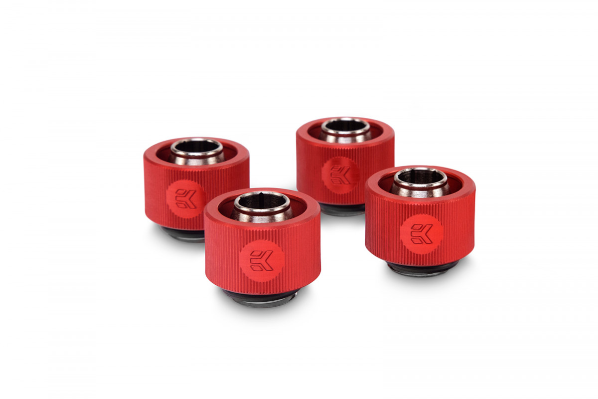 EK-ACF Fitting 10/16mm - Red (4-pack)