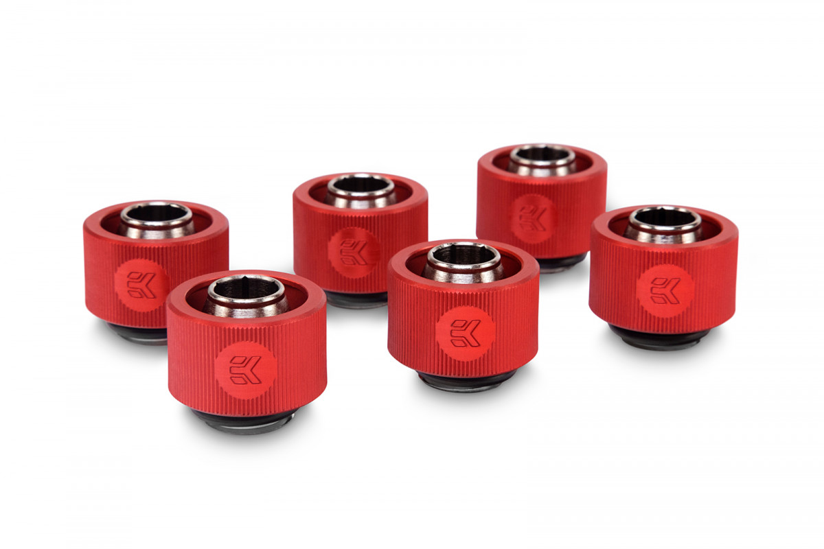 EK-ACF Fitting 10/16mm - Red (6-pack)
