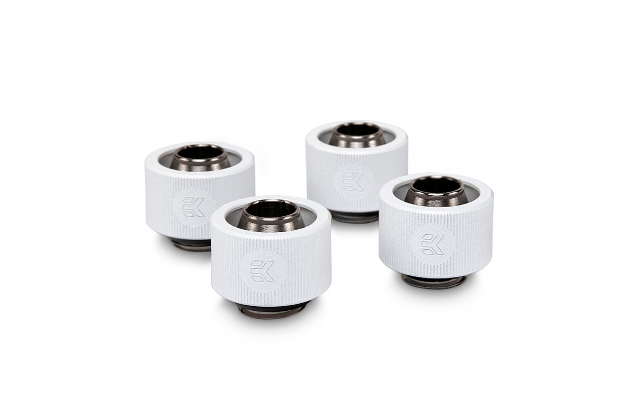 EK-ACF Fitting 10/16mm - White (4-pack)
