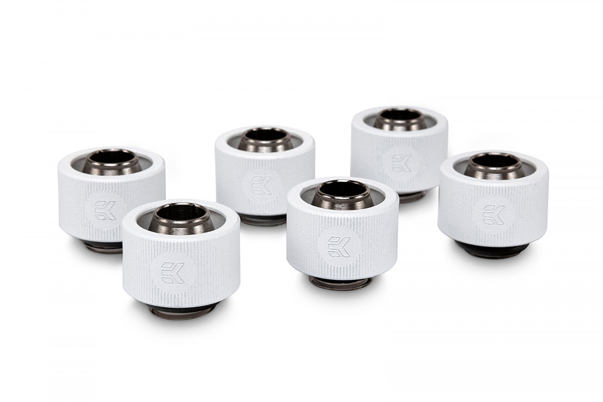 EK-ACF Fitting 10/16mm - White (6-pack)