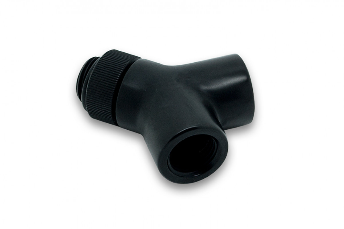 EK-AF Y-Splitter Rotary 2F-1M G1/4 - Black