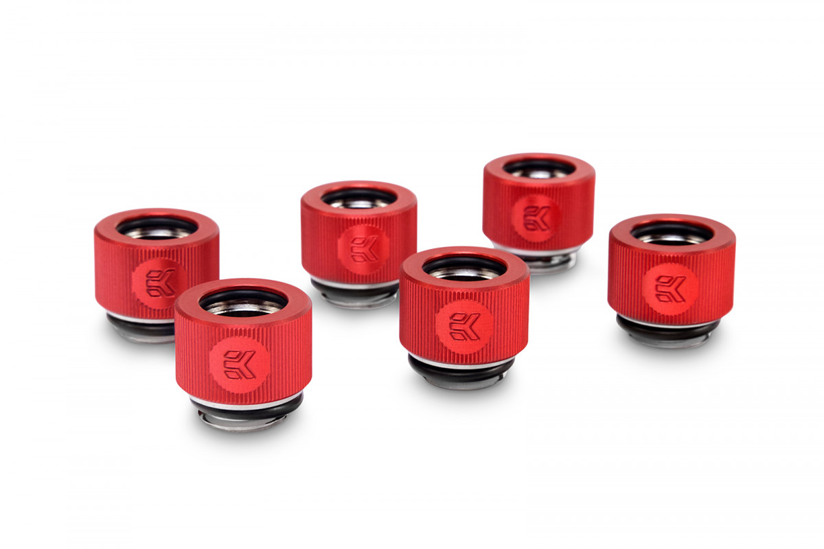 EK-HDC Fitting 12mm - Red (6-pack)