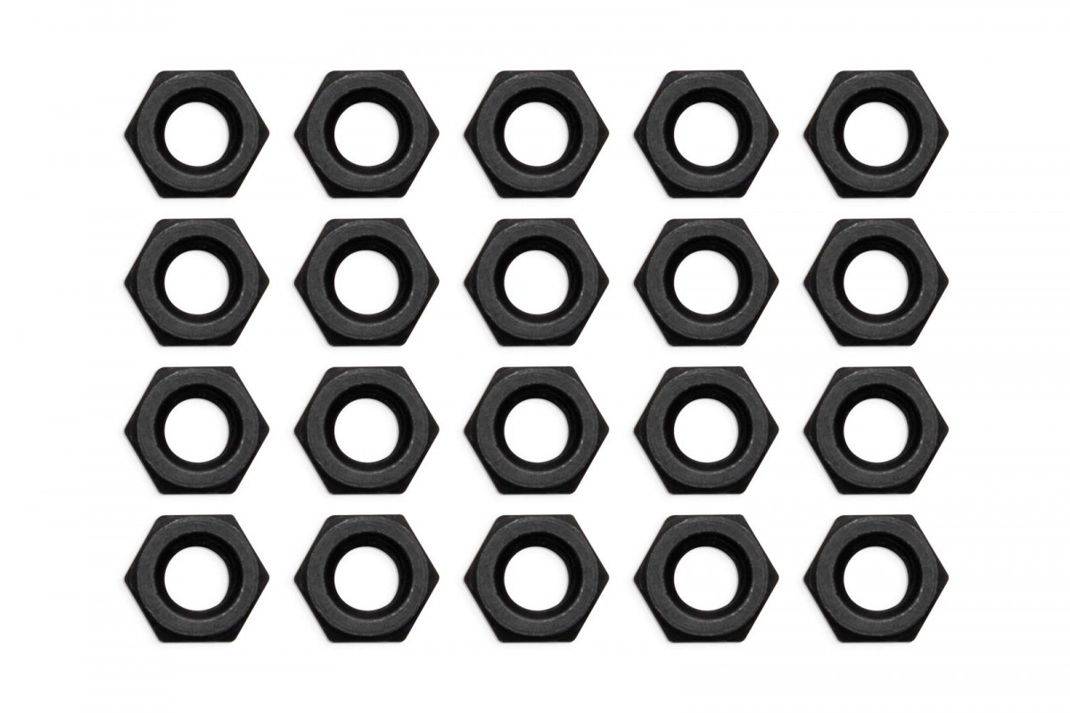 EK-Loop Nut Set M4 - Black (20pcs)