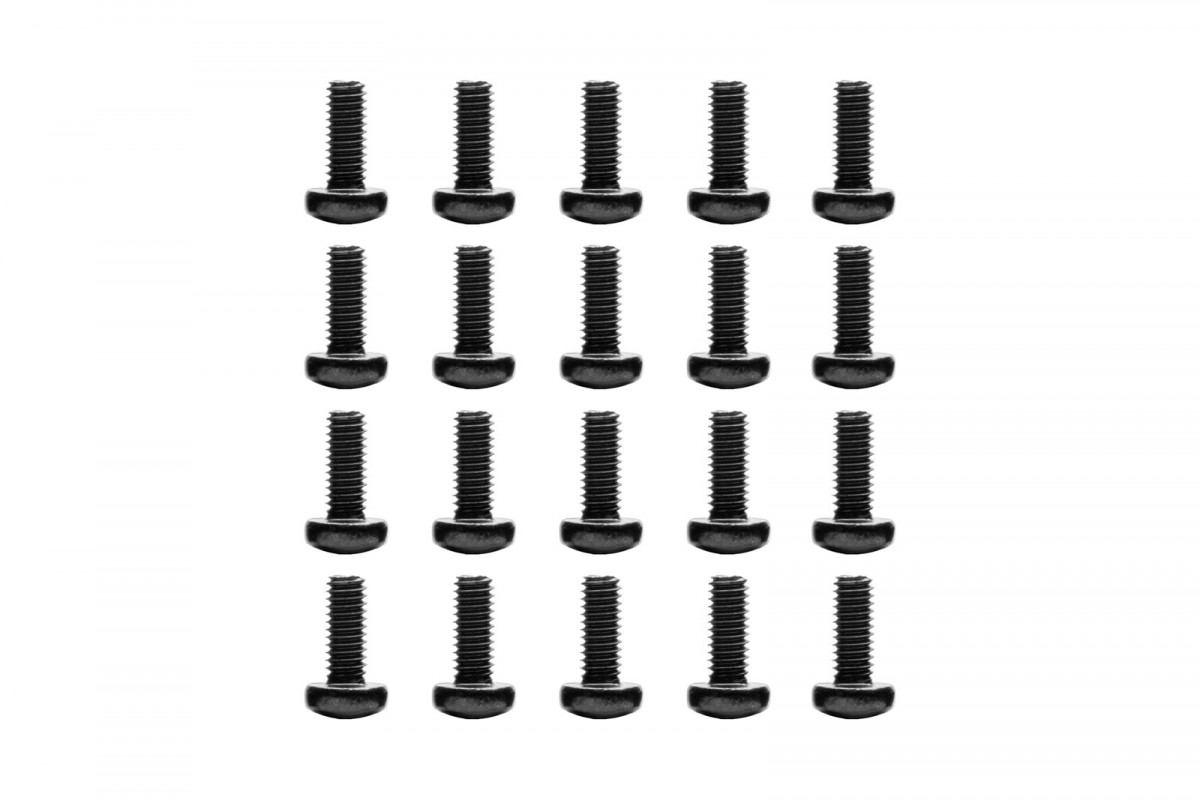 EK-Loop Phillips Head Screw Set M4x10mm - Black (20pcs)