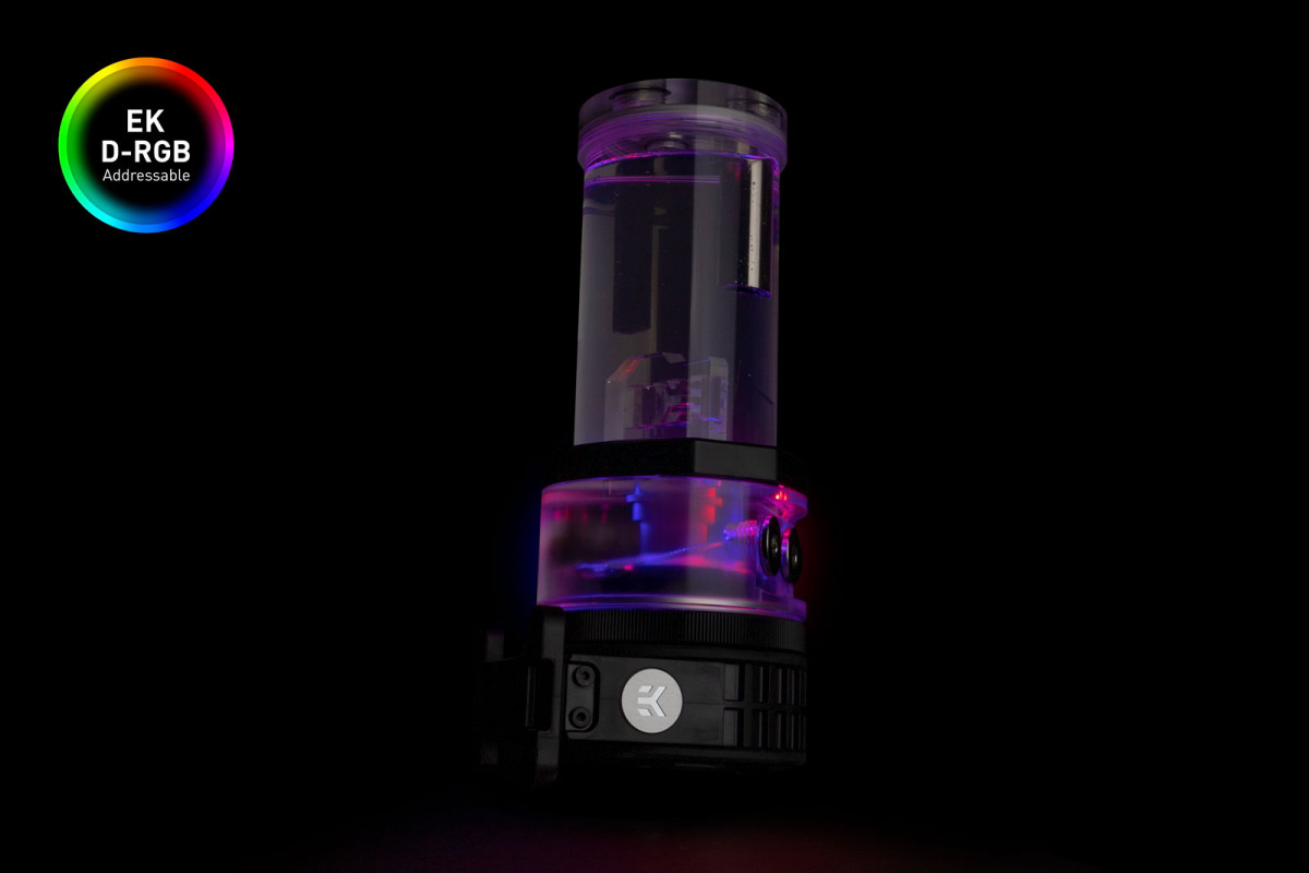 EK-Quantum Kinetic TBE 200 D5 PWM D-RGB - Plexi - Pumps & Reservoirs ...