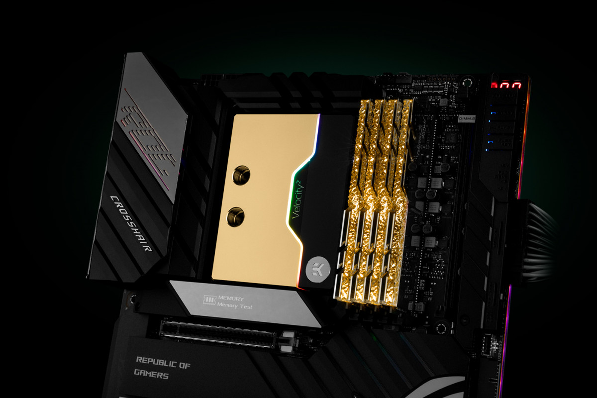 EK-Quantum Velocity² D-RGB Water Block Per CPU Intel 1200 - Nichel + Titanio Satinato (EK Water Blocks)