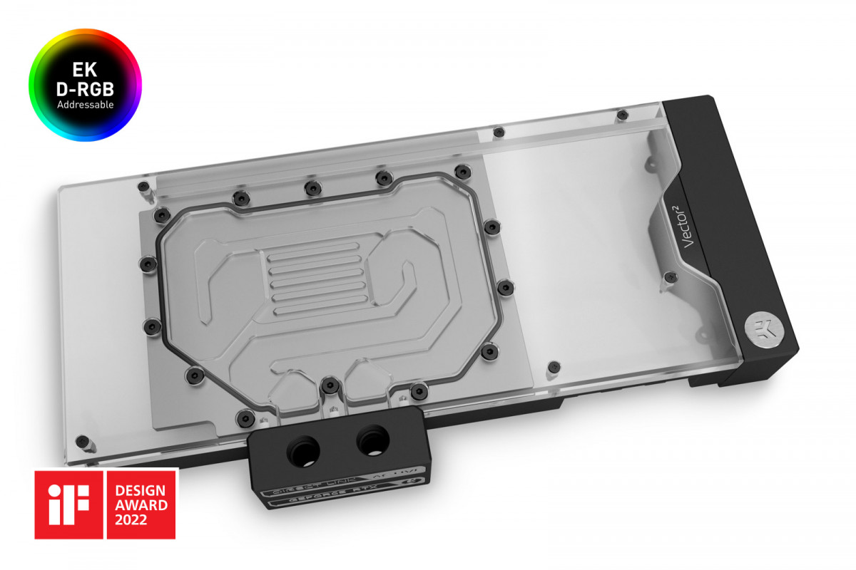 EK-Quantum Vector² Strix RTX 3080/90 ABP D-RGB - Nickel + Plexi