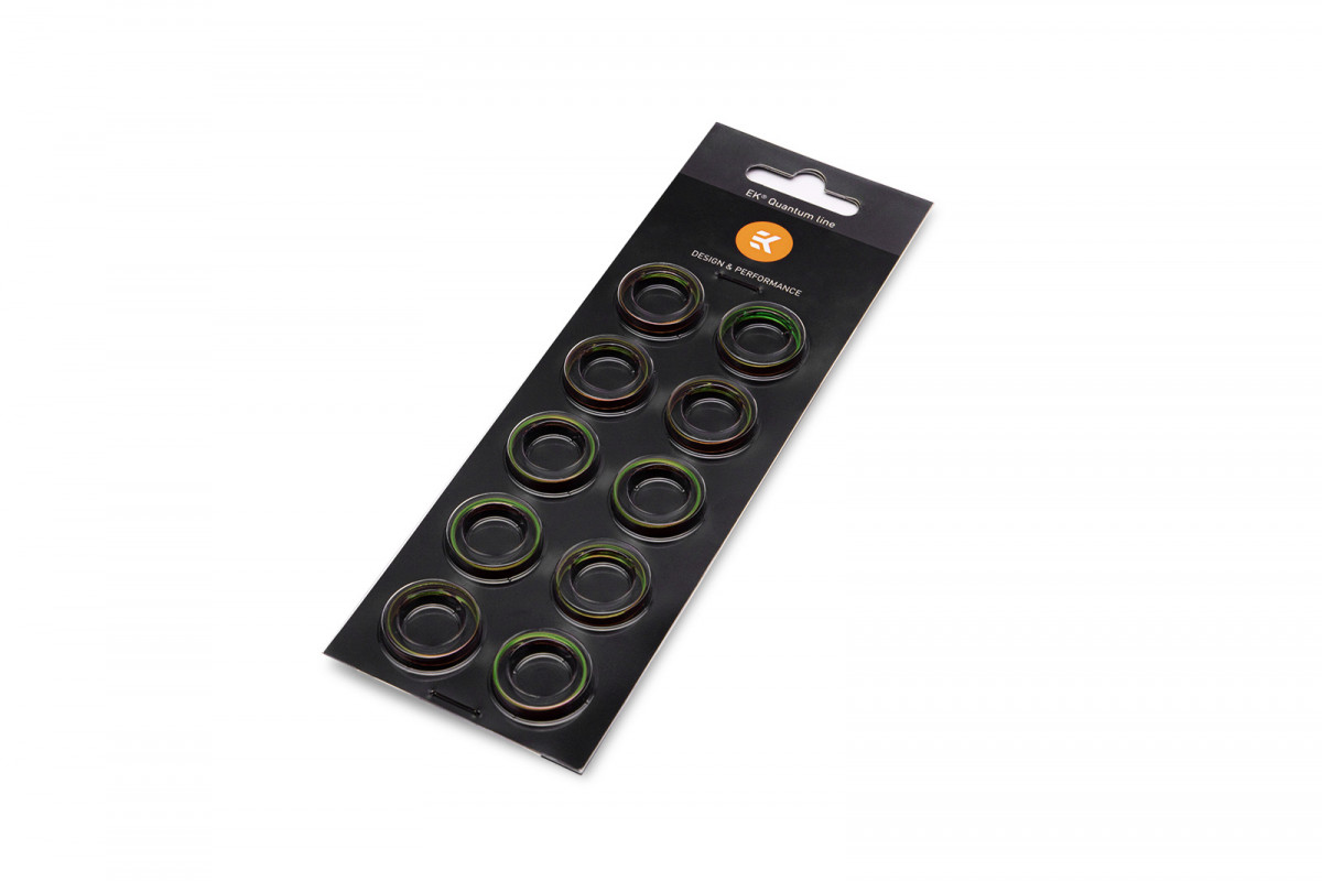 EK-Quantum Torque Color Ring 10-Pack HDC 12 - Green 