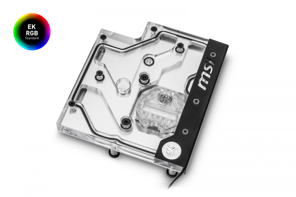 EK-FB MSI X470 M7 RGB Monoblock - Nickel