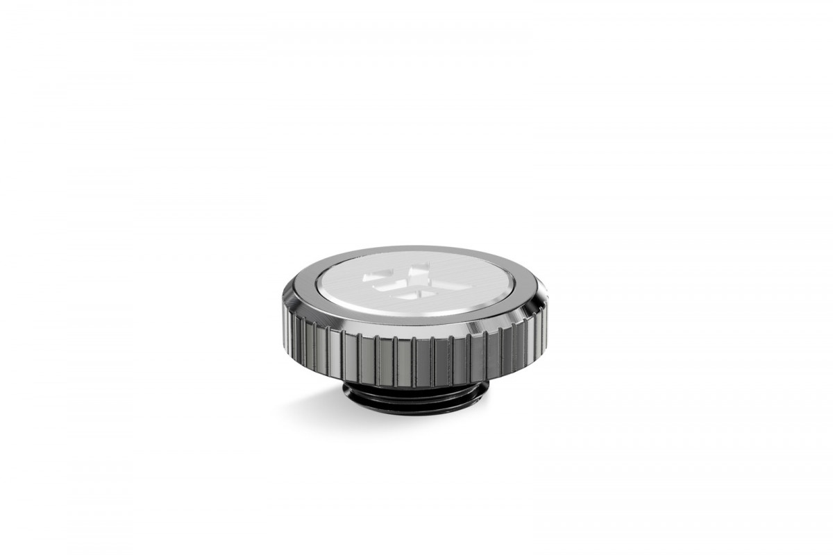 EK-Quantum Torque Plug w/Badge - Black Nickel