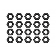 EK-Loop Nut Set M4 - Black (20pcs)