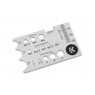 EK-Loop Stainless Steel Gauge Card