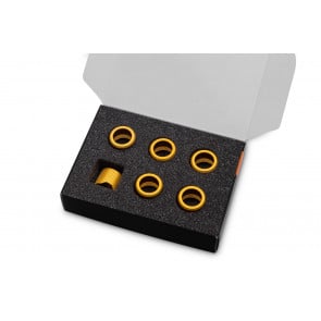 EK-Quantum Torque Compression Ring 6-Pack STC 13 - Satin Gold
