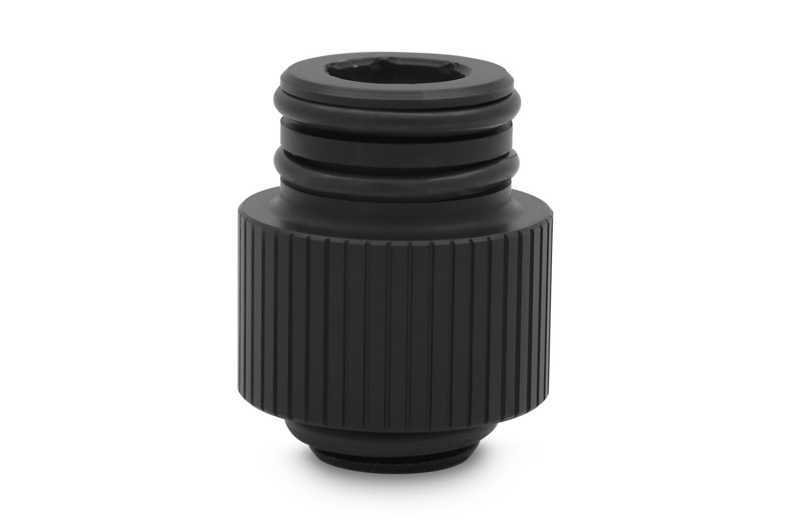 EKWB EK-Quantum Torque Push-In Adapter, Male, 14mm, Satin Titanium