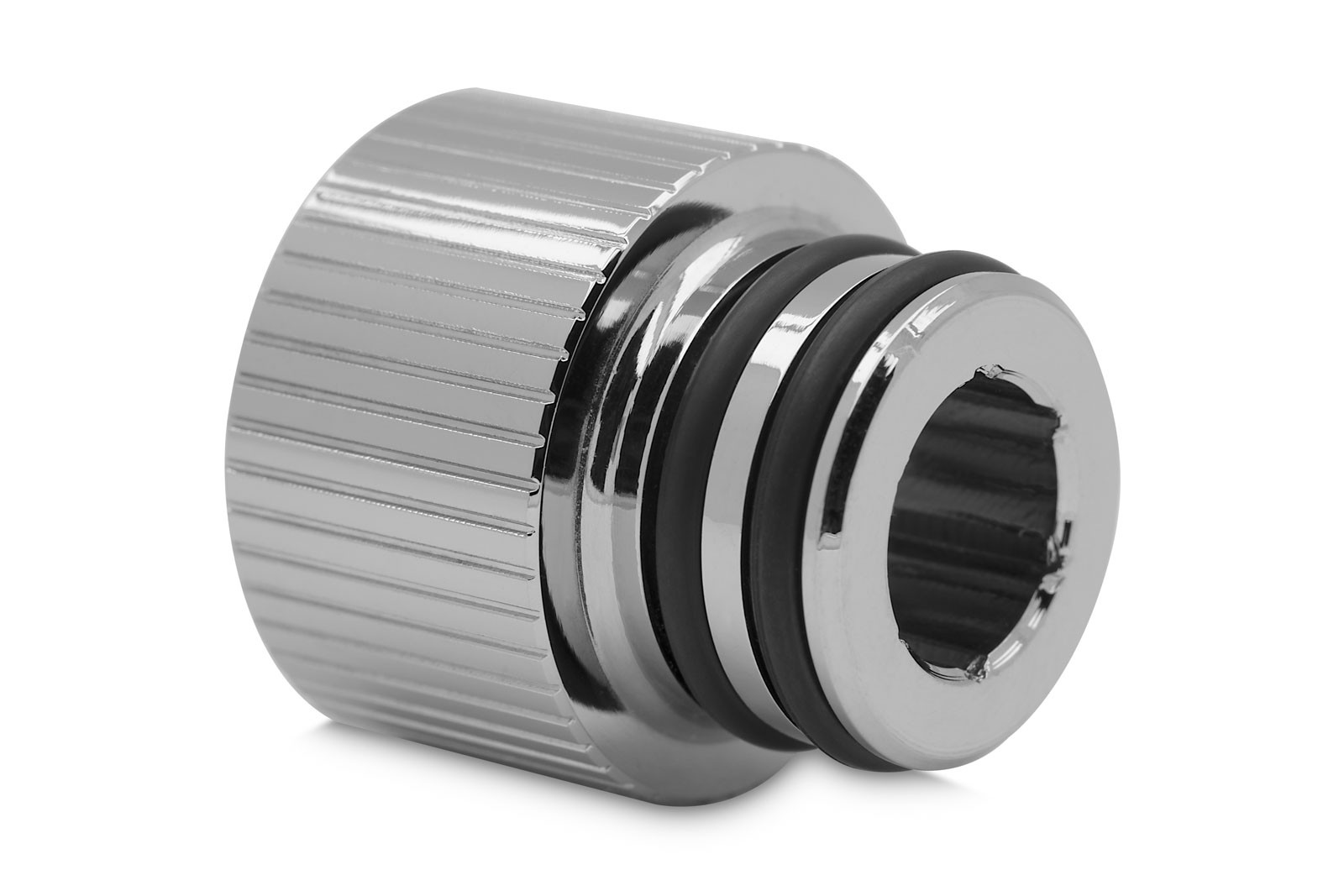 EKWB EK-Quantum Torque Push-In Adapter, Male, 14mm, Nickel