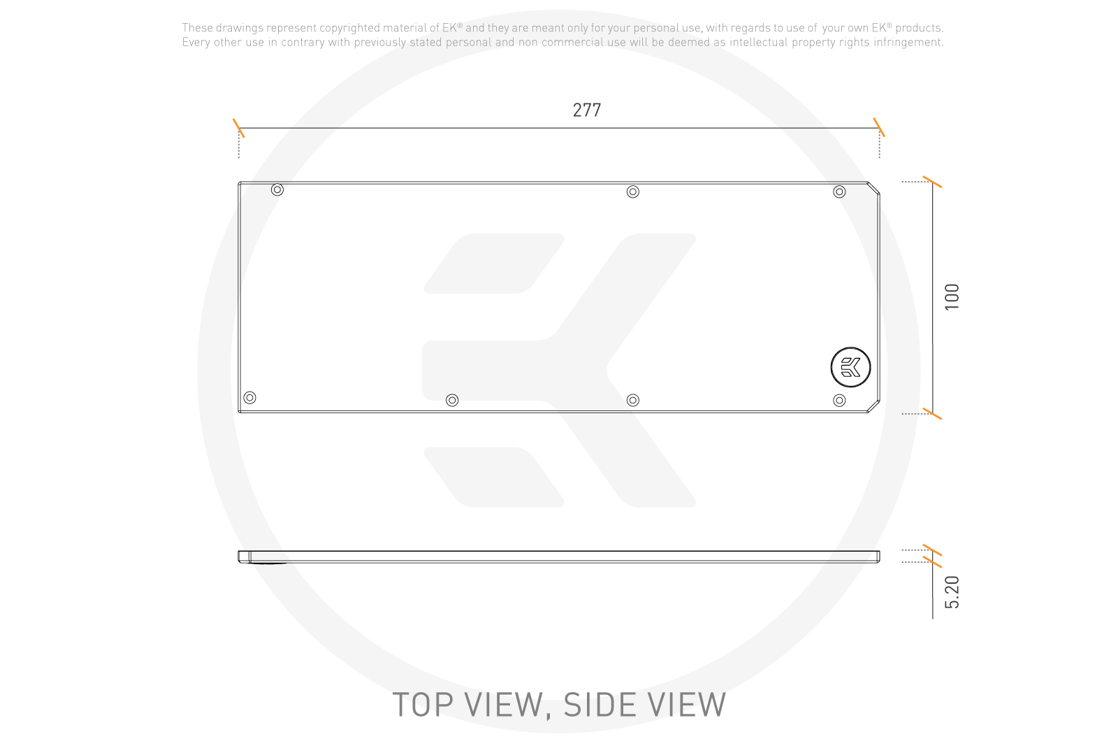 EK-QUANTUM VECTOR FE RTX 3070 BACKPLATE NERA - Piastra Posteriore In Alluminio Per Schede Video Founders Edition