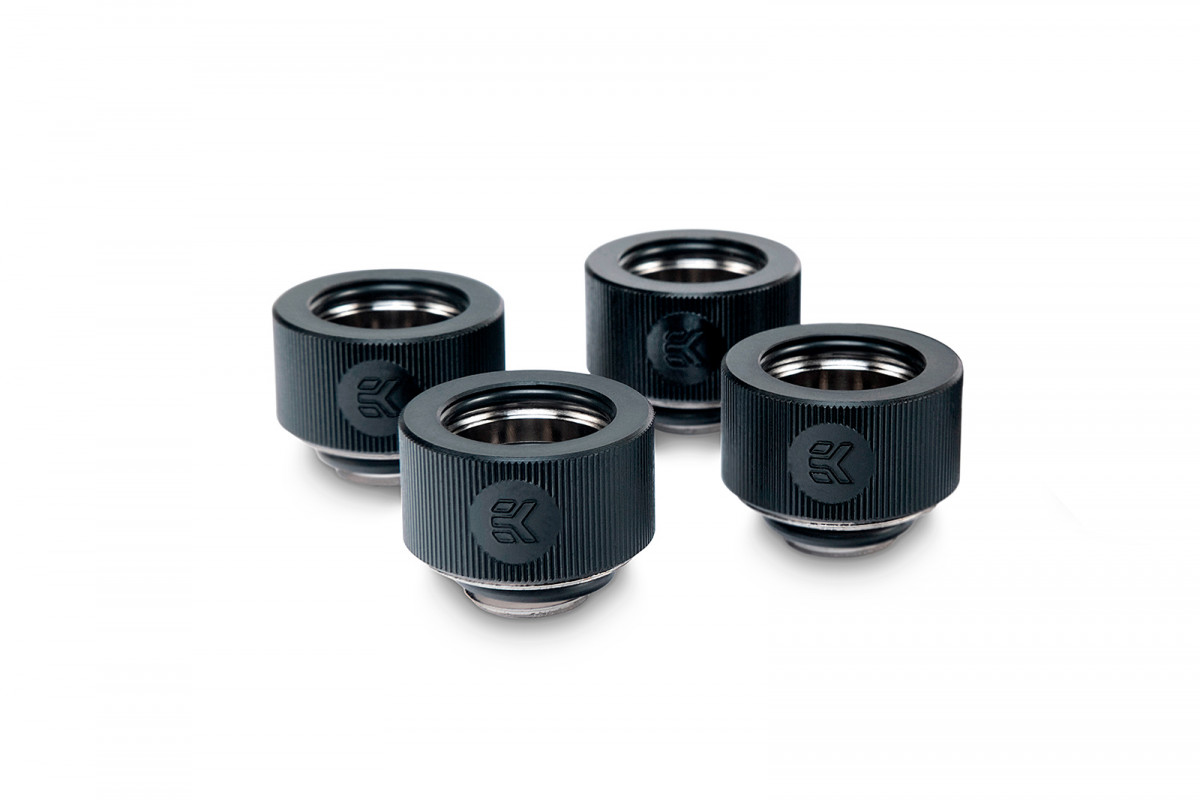 EK-HDC Fitting 16mm - Black (4-pack)
