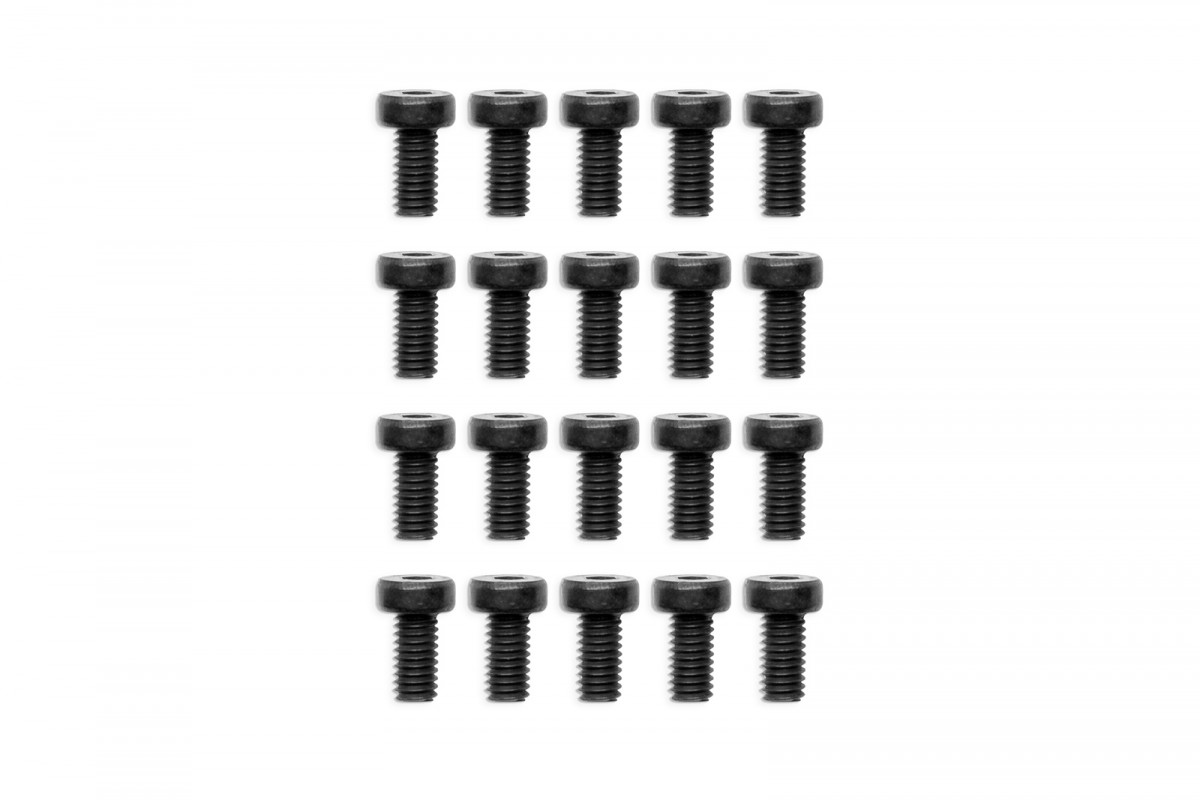 EK-Loop Hex Key Screw Set M4x8mm - Black (20pcs)