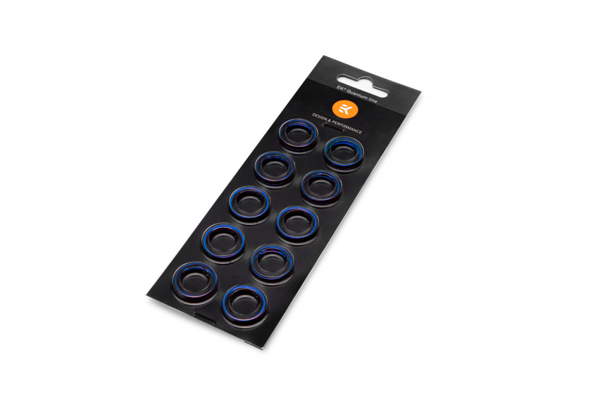 EK-Quantum Torque Color Ring 10-Pack HDC 16 - Blue 