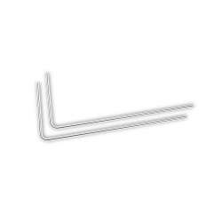 EK-Loop Metal Tube 12mm 0.8m Pre-Bent 90° - Nickel (2pcs)