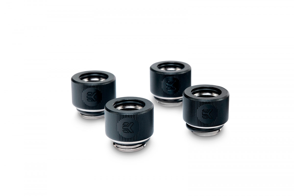 EK-HDC Fitting 12mm - Black (4-pack)