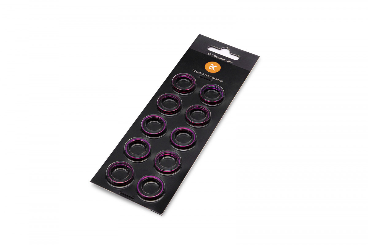 EK-Quantum Torque Color Ring 10-Pack STC 12/16 - Purple