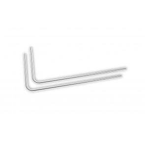 EK-Loop Metal Tube 16mm 0.8m Pre-Bent 90° - Nickel (2pcs)