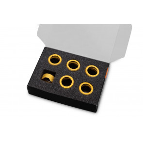 EK-Quantum Torque Compression Ring 6-Pack HDC 16 - Satin Gold 