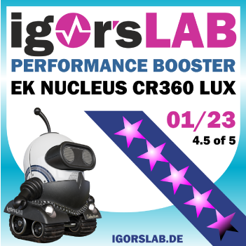 EK AIO cooler Nucleus award