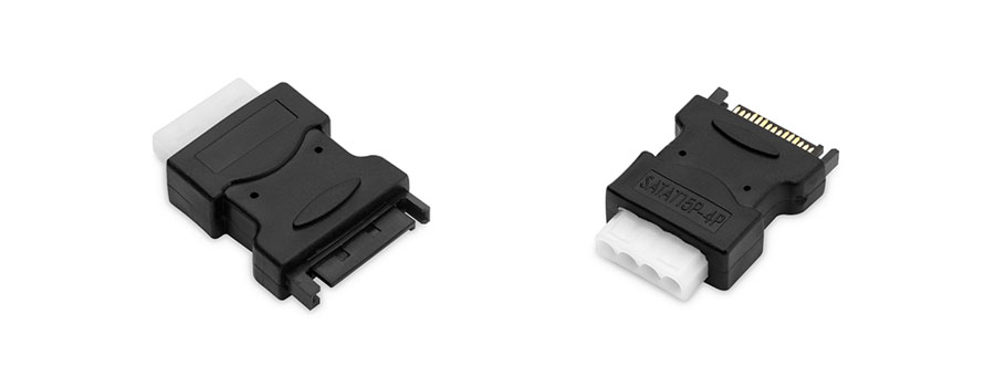 Molex to SATA power adapter