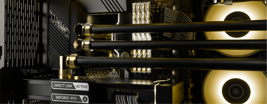 EK brass metal tubing for PC watercooling