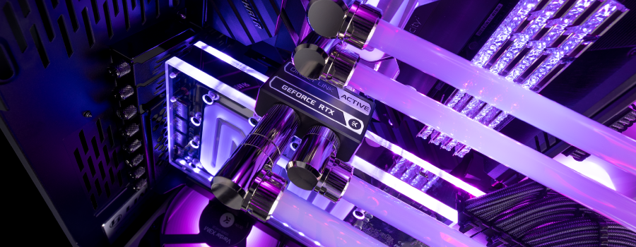 EK-Loop Vertical GPU Holder EVO - Gen 4 PCIe riser