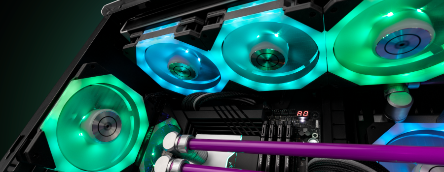 120mm PC radiator fan with Maglev motor and RGB