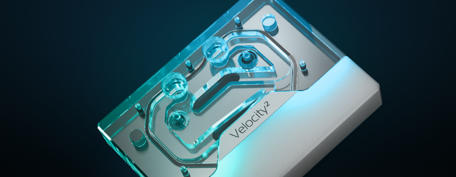 Velocity² AMD AM5 White Edition CPU Water block