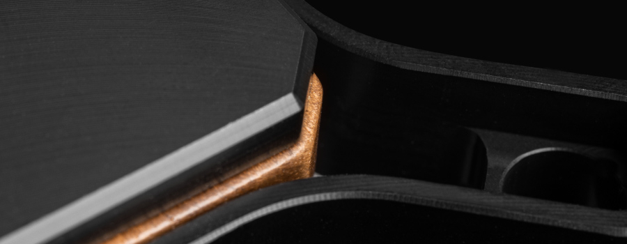 Walnut interchangeable aesthetic inner frame for EK's new Magnitude water block