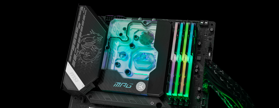 EK Monoblock for MSI MPG Z590 Gaming Carbon