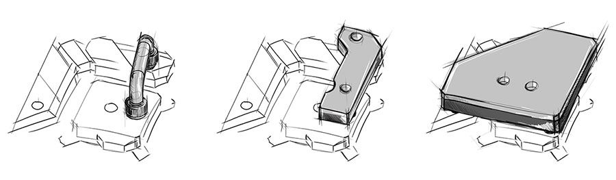 EK-Quantum Momentum VRM Bridge ROG Maximus XII Formula