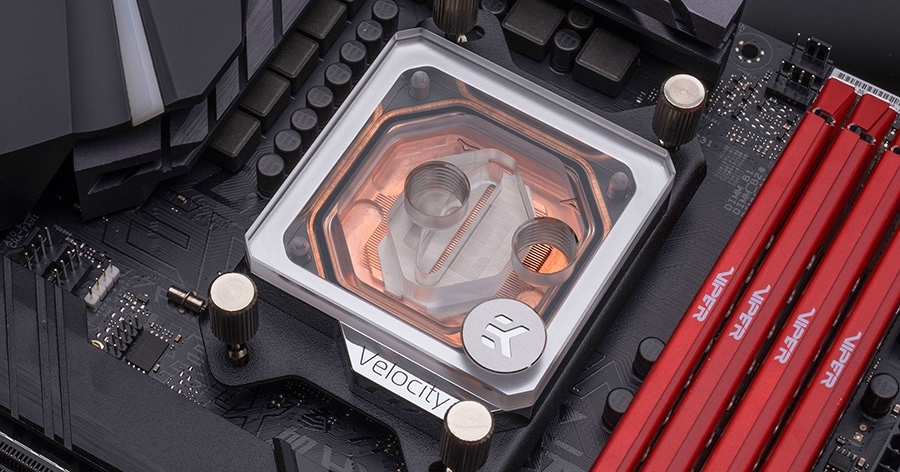 EK Velocity water block Copper Plexi