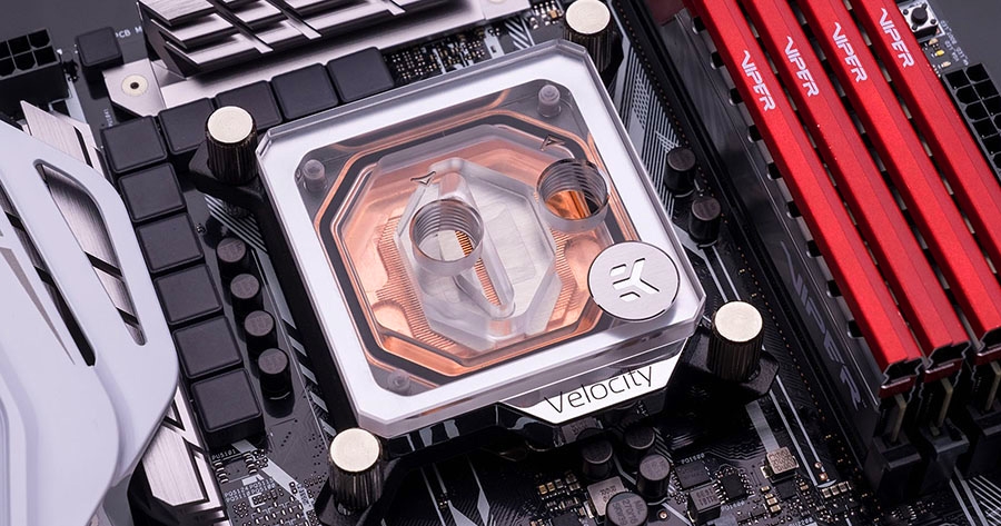 EK Velocity water block Copper Plexi