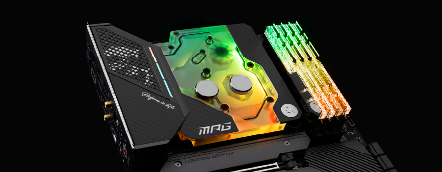 MSI MPG X570S Carbon EK X motherboard + monoblock combo MSI MPG X570S Carbon EK X motherboard + monoblock combo