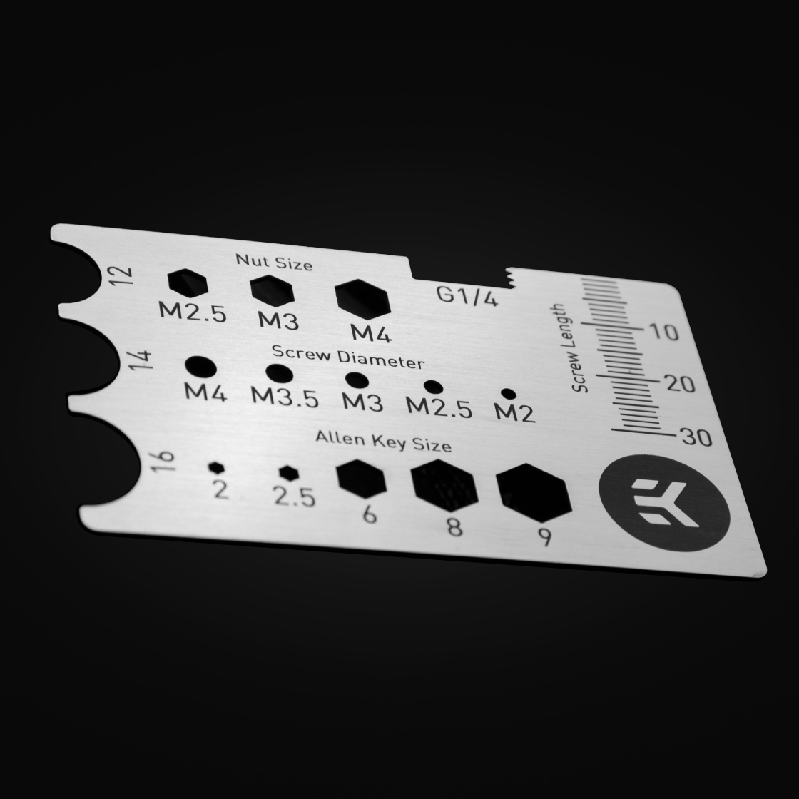 EK gauge tool for custom loop liquid cooling