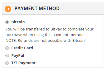 bitcoin as payment