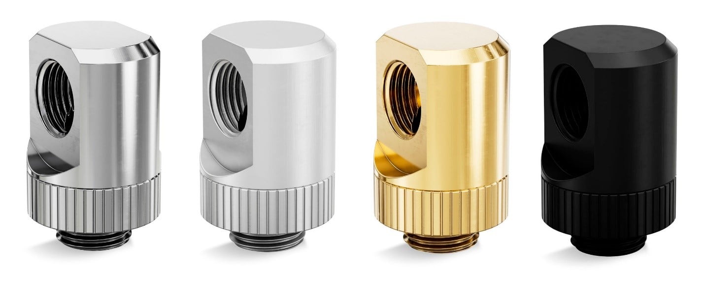 EK Quantum Torque Rotary Angled Water-Cooling Fittings 90-Degree Adapters