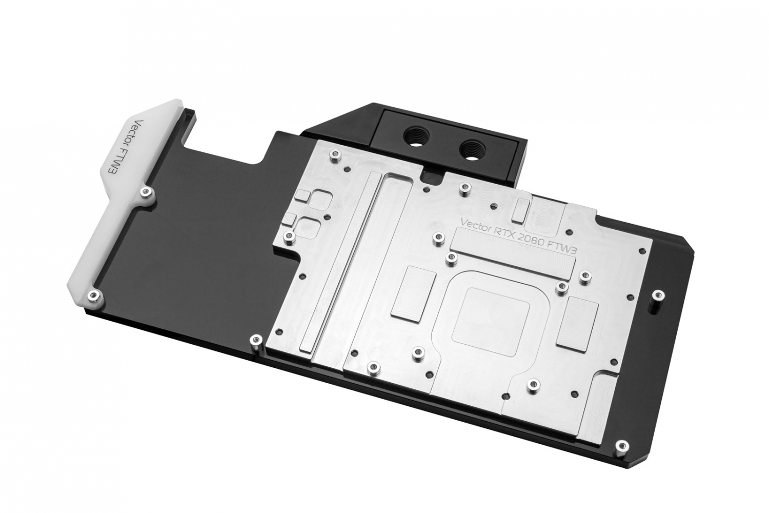 EK-Quantum Vector FTW3 RTX 3070 Backplate Nero: Piastra Posteriore In Alluminio Per Raffreddamento Passivo GPU - 3