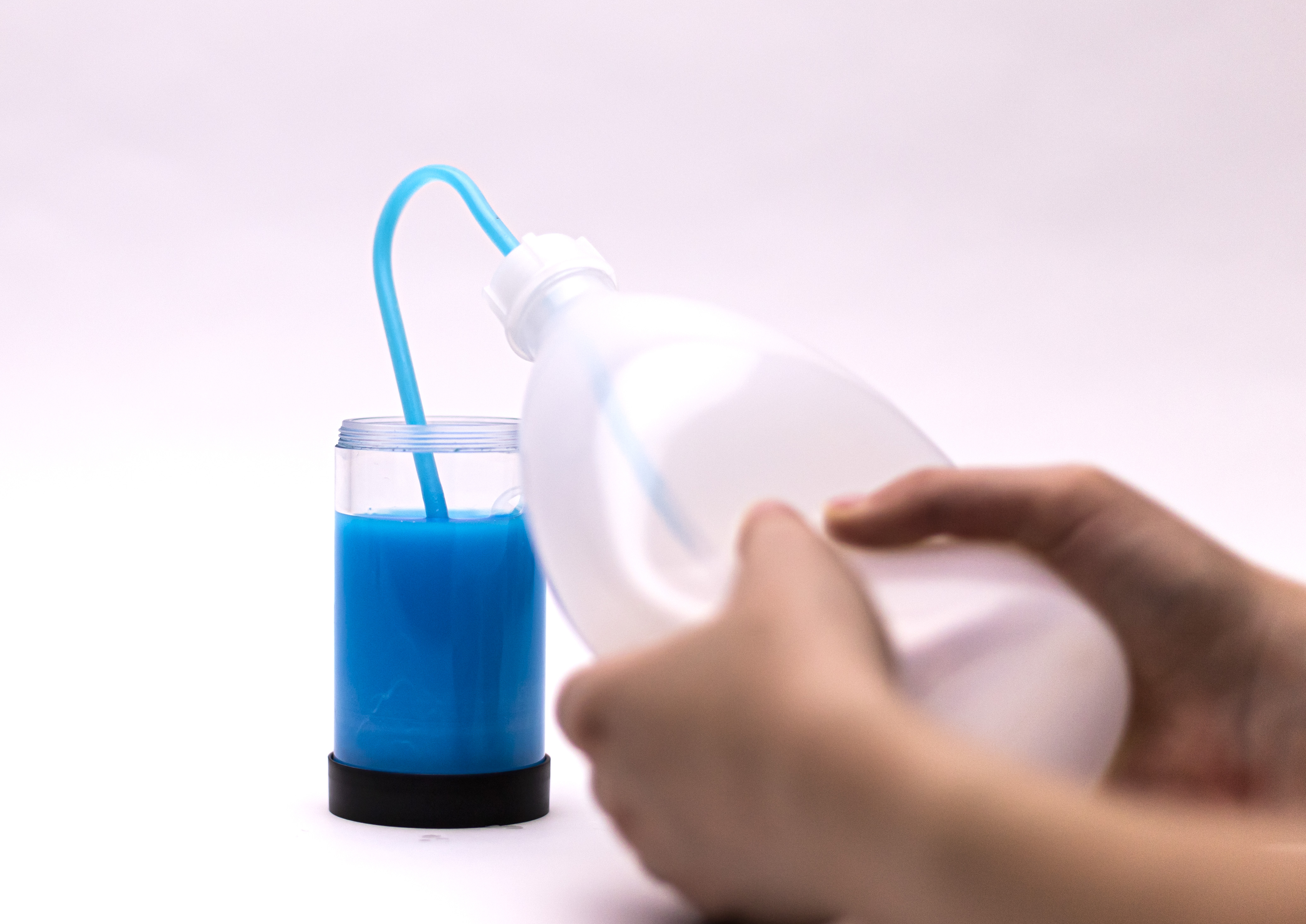 Drainining loop with EK Filling bottle 2